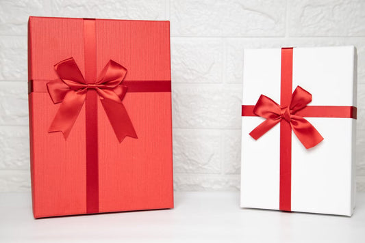 red and white gift box