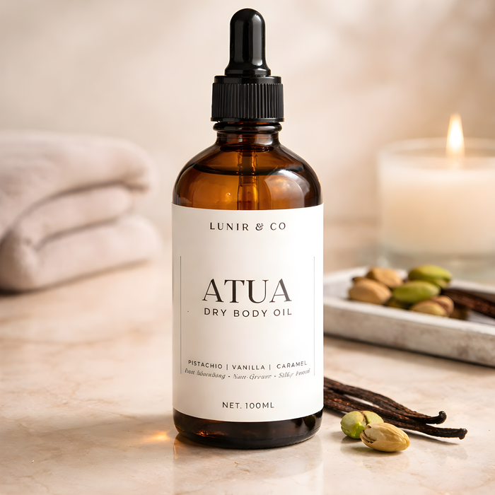 ATUA Lightweight Body Oil – Pistachio, Caramel & Vanilla