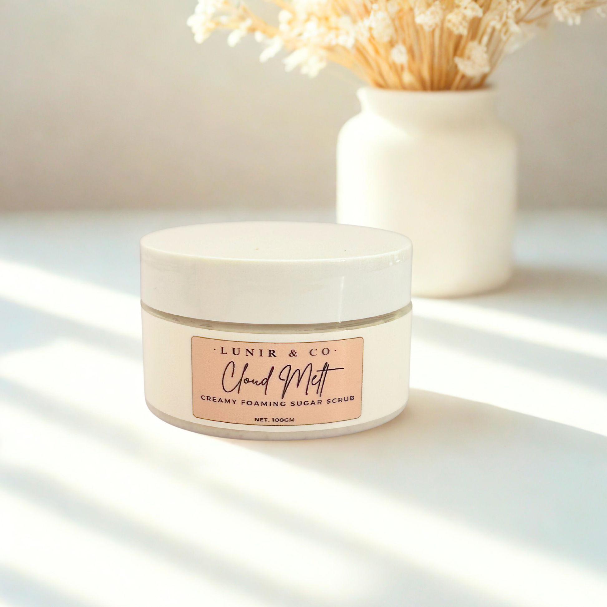 sugar scrub, cloud melt by Lunir & Co