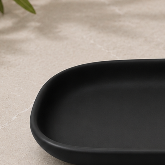 Midnight Stoneware Tray