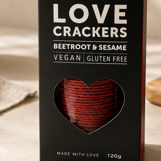 Roza's Beetroot & Sesame Love Crackers
