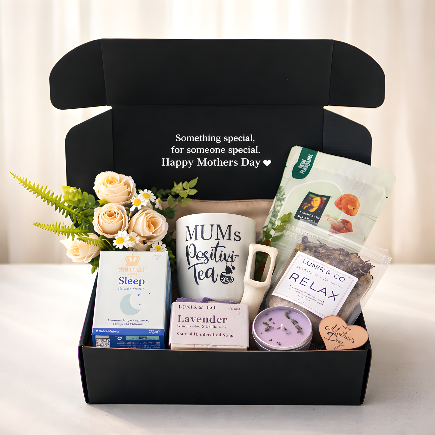 Mother’s Day pamper gift box Australia with lavender bath soak and handmade soap