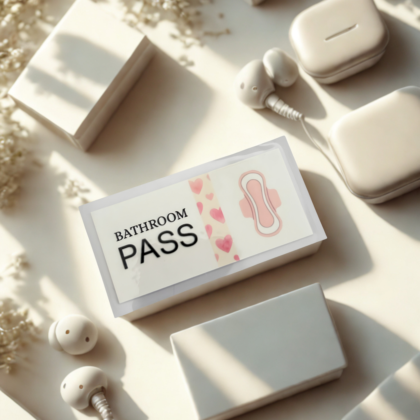 period bathroom pass for school